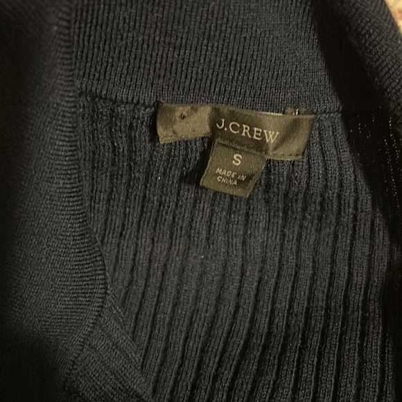 Sold- J Crew Ruffle collar ribbed merino wool sweater size S- great condition - Picture 7 of 8